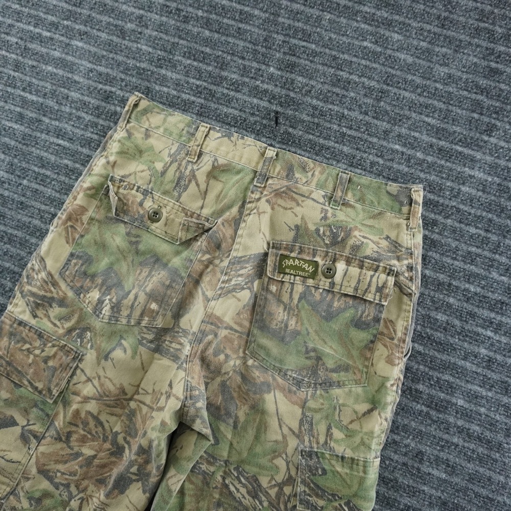 Spartan Realtree Cargo Pants Mens 34 Camo Vintage 80s Made in USA